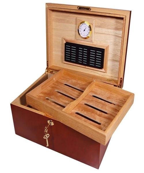 6. cuban crafters kersenhouten humidor