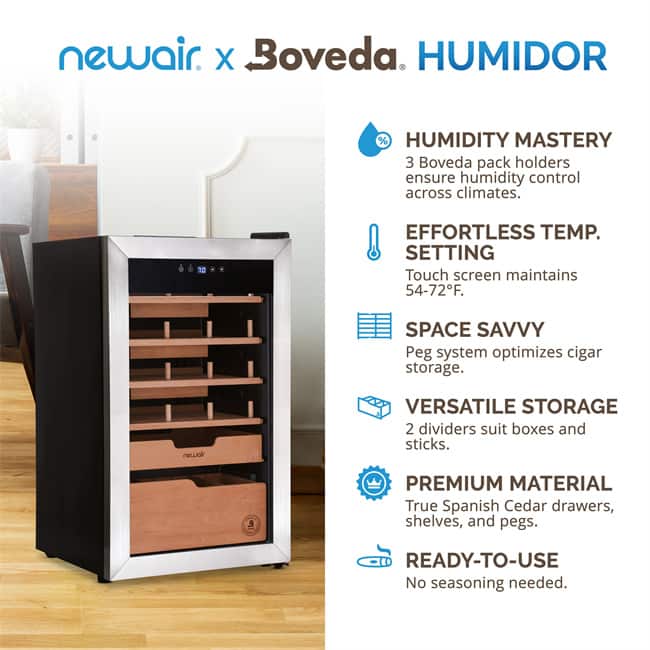 newair x boveda 500 count sähköinen sikari humidor3