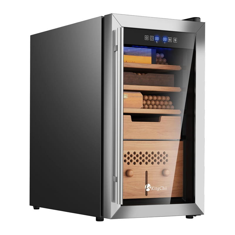 KingChii Upgrade 43L Elektrischer Zigarren Humidor